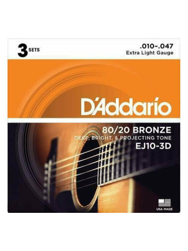 D'Addario EJ10-3D Струни за акустична китара