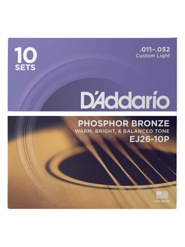 D'Addario EJ26-10P Струни за акустична китара