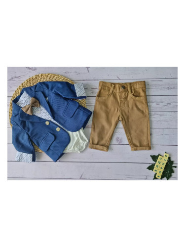 Официален комплект със сако за бебе момче - blue