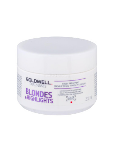 Goldwell Dualsenses Blondes & Highlights 60 Sec Treatment Маска за коса за жени 200 ml