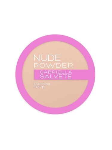 Gabriella Salvete Nude Powder SPF15 Пудра за жени 8 гр Нюанс 02 Light Nude