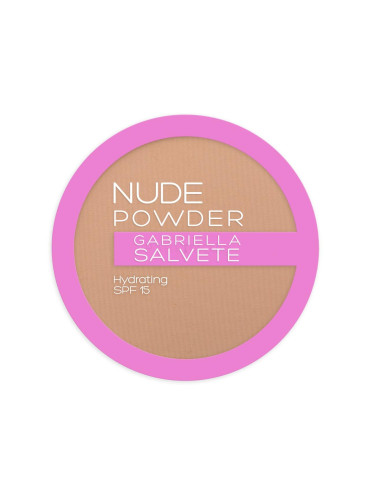 Gabriella Salvete Nude Powder SPF15 Пудра за жени 8 гр Нюанс 04 Nude Beige