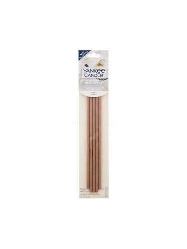 Yankee Candle Vanilla Pre-Fragranced Reed Refill Ароматизатори за дома и дифузери 5 бр