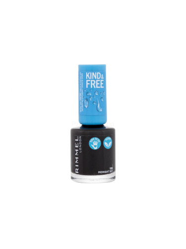 Rimmel London Kind & Free Лак за нокти за жени 8 ml Нюанс 159 Midnight Sky