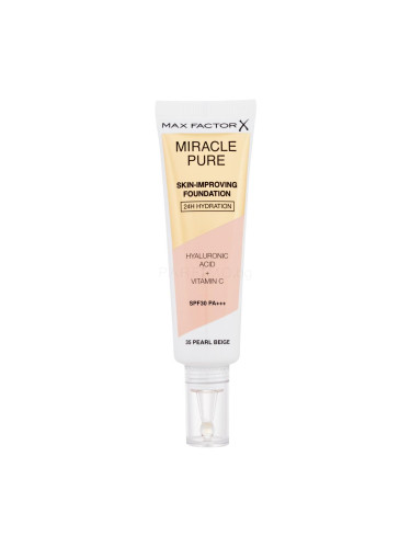 Max Factor Miracle Pure Skin-Improving Foundation SPF30 Фон дьо тен за жени 30 ml Нюанс 35 Pearl Beige