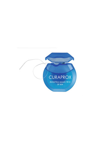 Curaprox DF 834 Dental Floss Waxed Mint Конец за зъби 1 бр