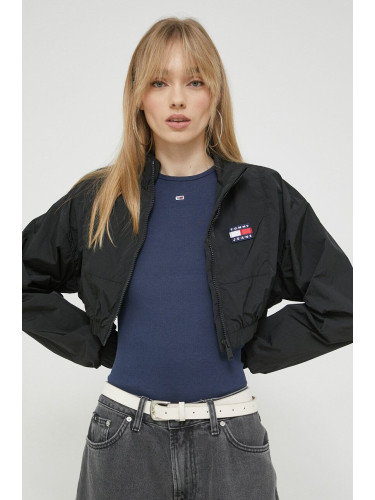 Яке Tommy Jeans в черно с преходна изолация