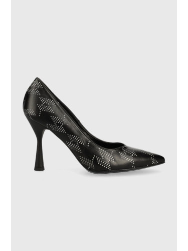 Обувки с висок ток Karl Lagerfeld Panache Hi в черно KL30875