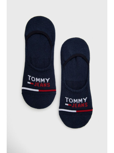 Чорапи Tommy Jeans в тъмносиньо