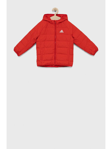 Детско пухено яке adidas Performance H45033 в червено