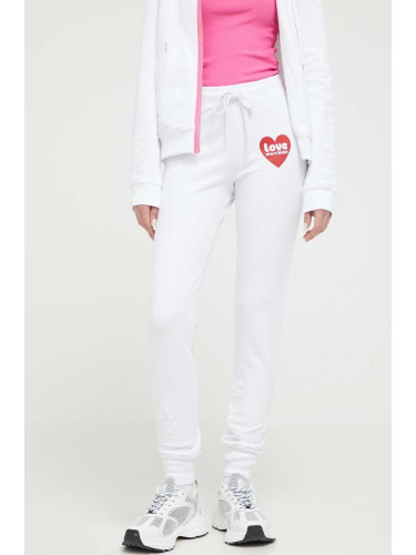 Спортен панталон Love Moschino в бяло с принт