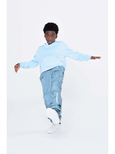 Детски суичър Karl Lagerfeld в синьо с принт