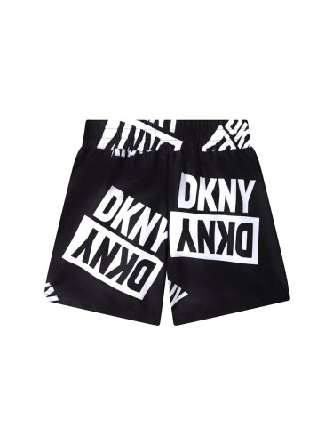 Детски плувни шорти Dkny в черно