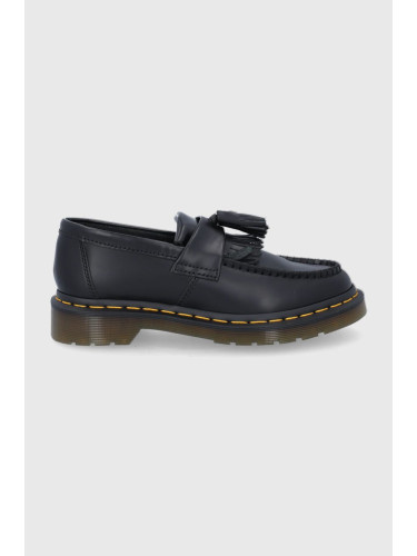 Кожени мокасини Dr. Martens Adrian Yellow Stitch в черно