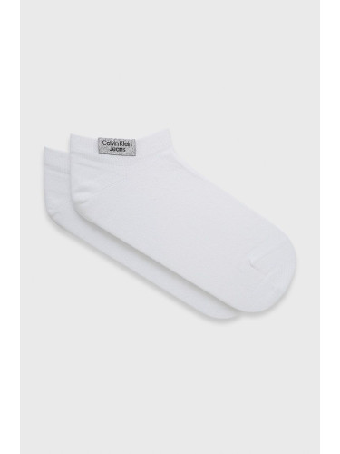 Чорапи Calvin Klein Jeans дамски в бяло 701218749