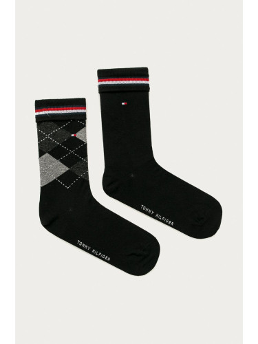Чорапи Tommy Hilfiger (2 чифта) в черно