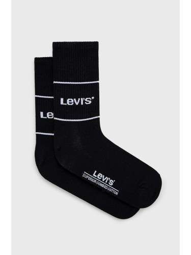 Чорапи Levi's в черно