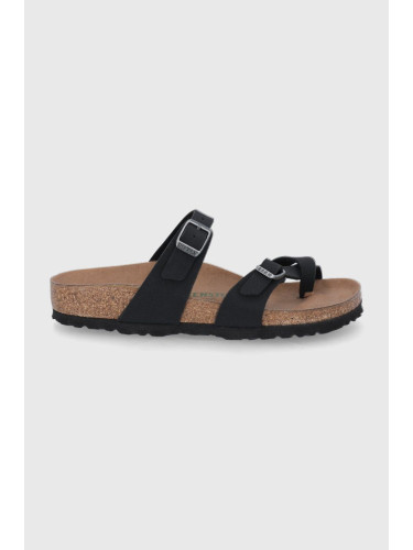 Чехли Birkenstock Mayari в черно с равна подметка 1021231