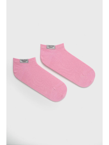 Чорапи Calvin Klein Jeans дамски в розово 701218749