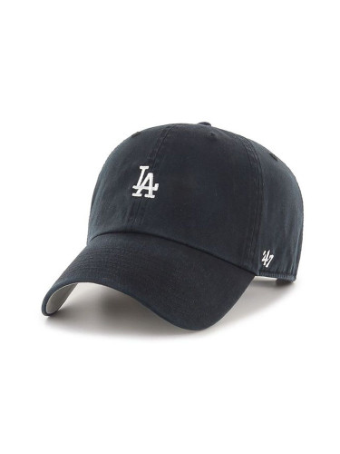 Шапка 47 brand MLB Los Angeles Dodgers в черно с апликация  B-BSRNR12GWS-BKA