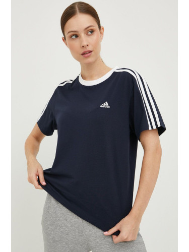 Памучна тениска adidas 0 в тъмносиньо HC0105