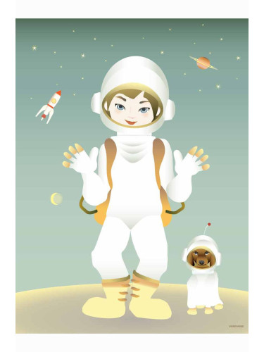 Vissevasse Постер The Astronaut 50x70 cm
