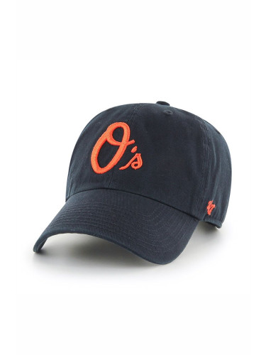 Шапка 47 brand Baltimore Orioles в черно с апликация