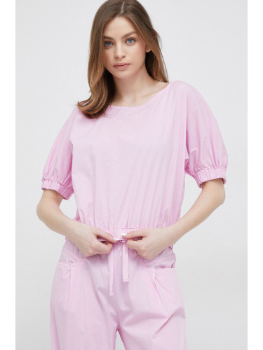 Блуза Deha в розово с изчистен дизайн