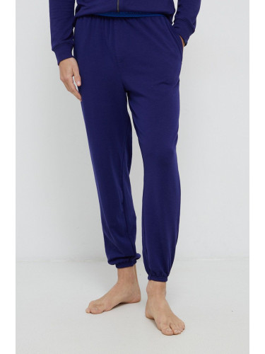 Долнище на пижама Calvin Klein Underwear мъжко в лилаво с изчистен дизайн