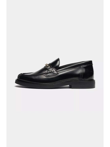 Кожени мокасини Filling Pieces Loafer Polido в черно с равна подметка 44233191847