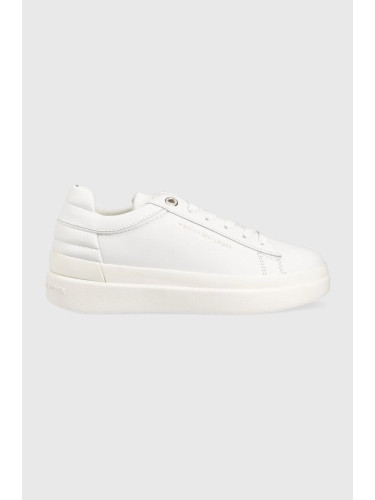 Кожени маратонки Tommy Hilfiger Fw0fw06511 Feminine Elevated Sneaker в бяло