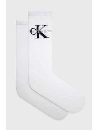 Чорапи Calvin Klein Jeans мъжки в бяло