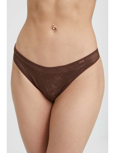 Прашки Calvin Klein Underwear в кафяво 000QF6878E