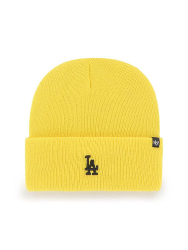 Шапка 47 brand Mlb Los Angeles Dodgers в жълто