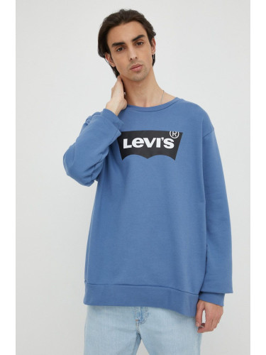 Памучен суичър Levi's с принт