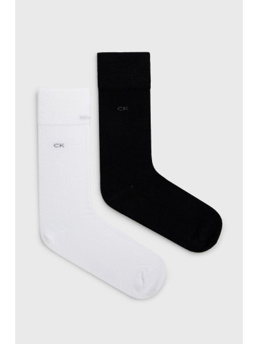Чорапи Calvin Klein (2 броя) в бяло 701218631