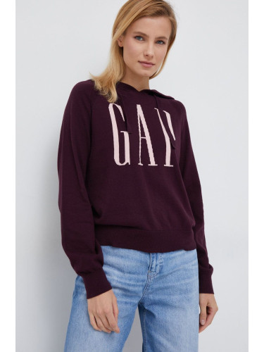 Пуловер GAP в лилаво