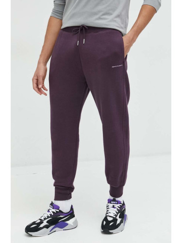 Спортен панталон Abercrombie & Fitch в лилаво с изчистен дизайн