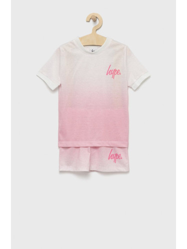 Детска пижама Hype в розово с десен