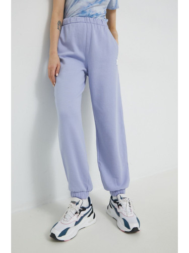 Спортен панталон Hollister Co. в лилаво с изчистен дизайн