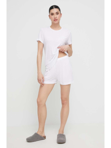 Пижама Emporio Armani Underwear дамска в бяло