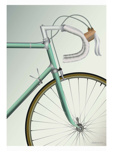 Vissevasse Постер Racing Bicycle 50x70 cm