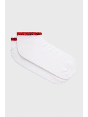Чорапи HUGO (2-pack) в бяло 50477874