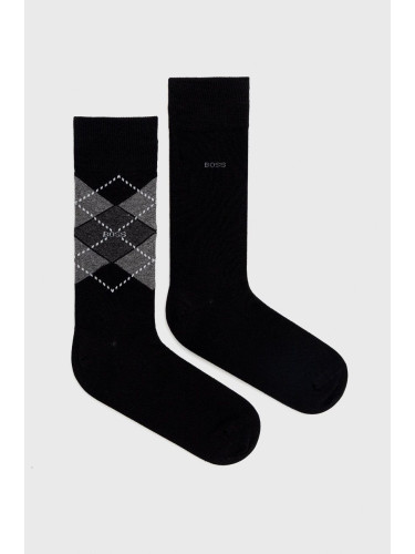 Чорапи BOSS в черно 50478352