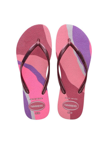 Джапанки Havaianas SLIM PALETTE в розово с равна подметка 4145766.1750