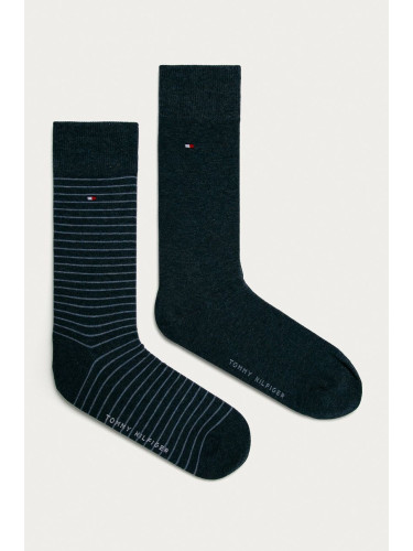 Чорапи Tommy Hilfiger (2 чифта) в тъмносиньо 100001496