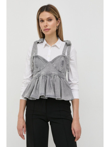 Дънкова блуза Custommade в сиво
