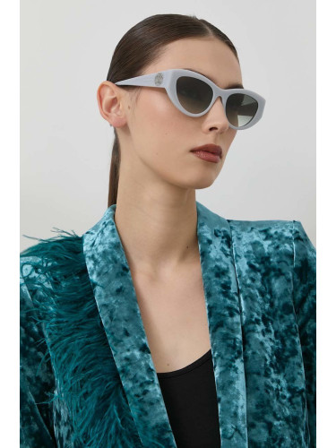 Слънчеви очила Alexander McQueen AM0377S в сиво