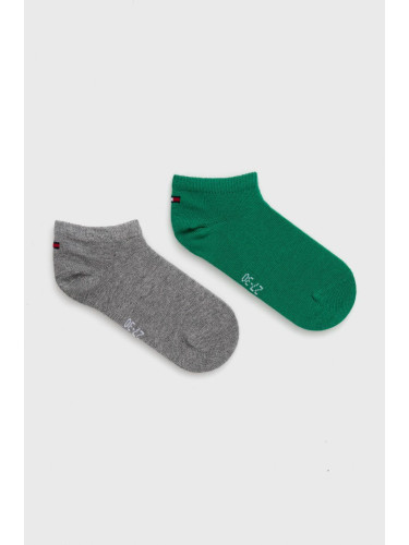 Детски чорапи Tommy Hilfiger (2 чифта) в зелено