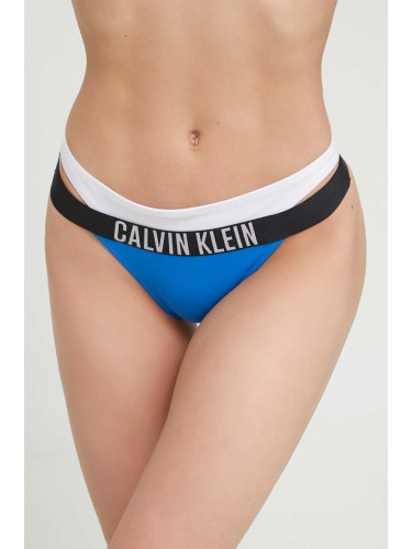 Долнище на бански тип бразилиана Calvin Klein в тъмносиньо